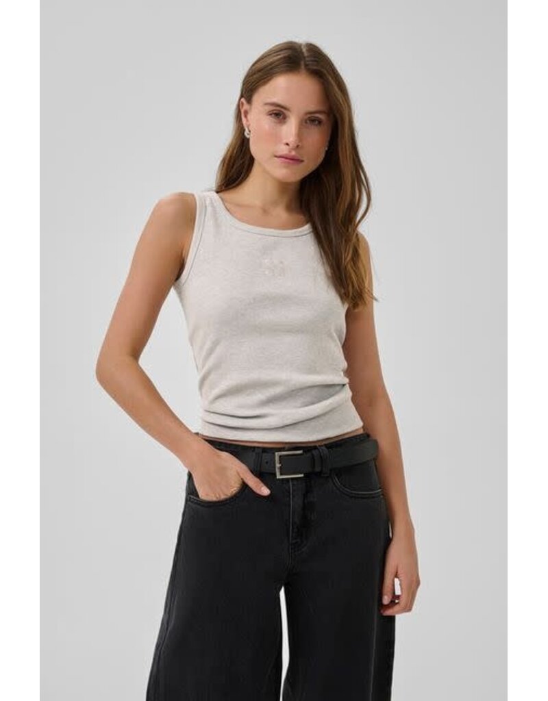 My Essential Wardrobe MEW Mandy Top L.Grey Mel.