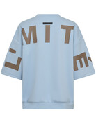 Haute L' Amitié HL Maxi Split SS Logo Sweat Pale Blue