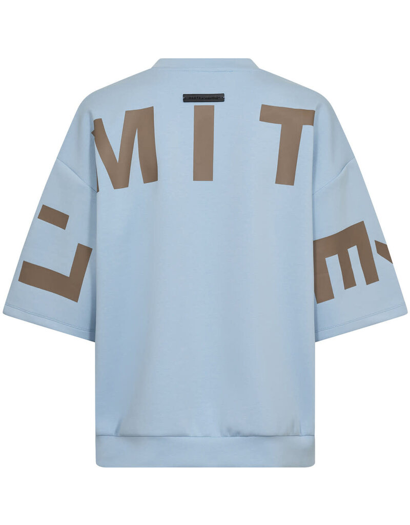 Haute L' Amitié HL Maxi Split SS Logo Sweat Pale Blue