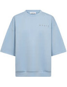 Haute L' Amitié HL Maxi Split SS Logo Sweat Pale Blue