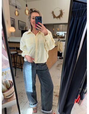 Haute L' Amitié HL Sophie Stripe Blouse Yellow