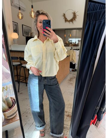 Haute L' Amitié HL Sophie Stripe Blouse Yellow