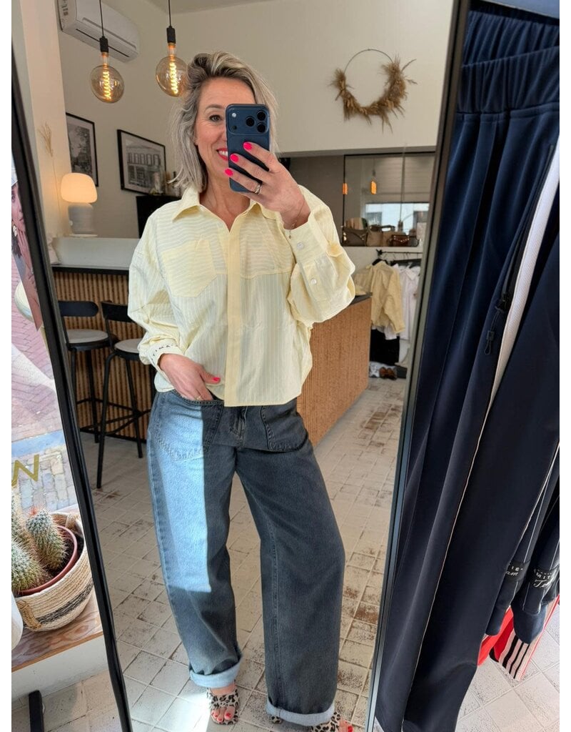 Haute L' Amitié HL Sophie Stripe Blouse Yellow