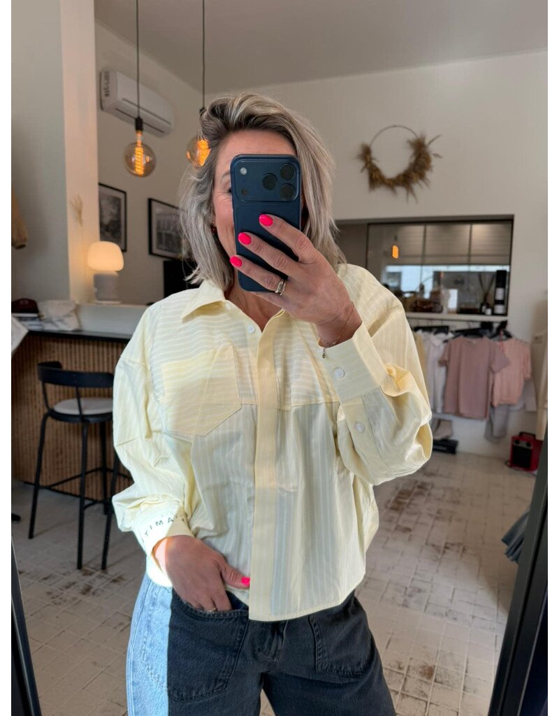 Haute L' Amitié HL Sophie Stripe Blouse Yellow