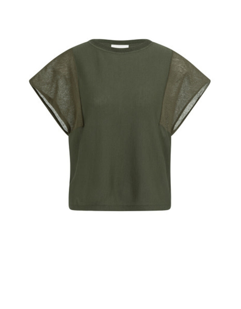 Yaya Yaya Top Trp.KM Army Green