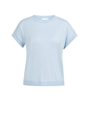 Yaya Yaya Top Knit Rol L.Blue