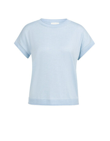 Yaya Yaya Top Knit Rol L.Blue