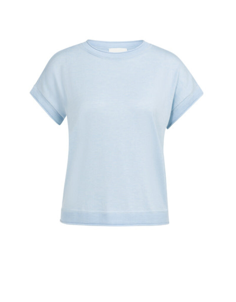 Yaya Yaya Top Knit Rol L.Blue