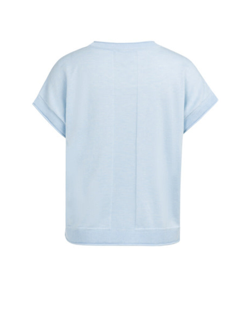 Yaya Yaya Top Knit Rol L.Blue