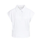 Yaya Yaya Jersey Blouse Darts White