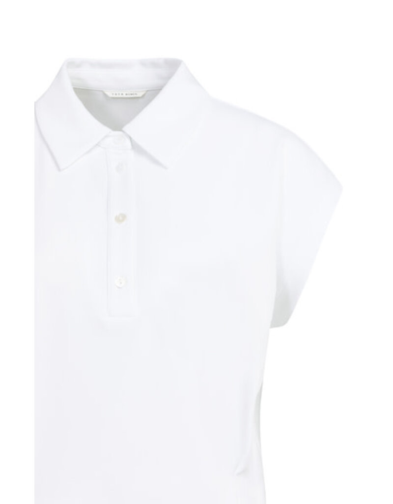 Yaya Yaya Jersey Blouse Darts White