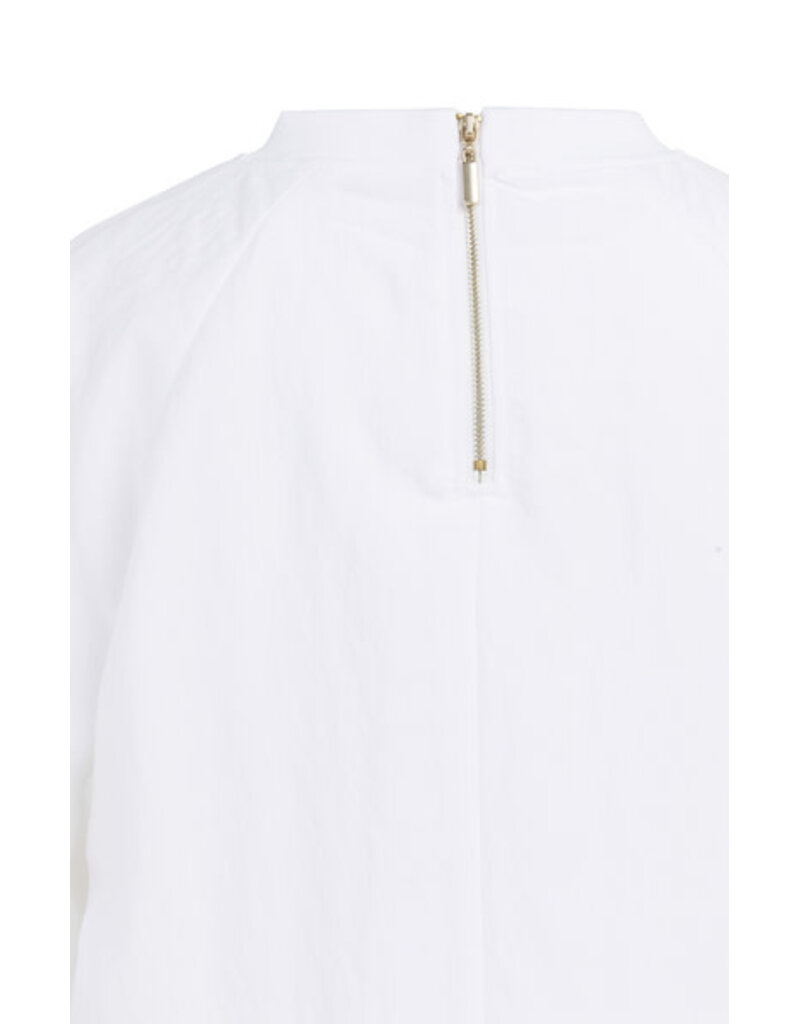 Yaya Yaya Woven Balloon Tee White