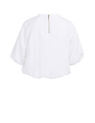 Yaya Yaya Woven Balloon Tee White