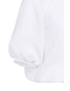 Yaya Yaya Woven Balloon Tee White