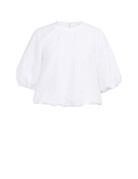 Yaya Yaya Woven Balloon Tee White
