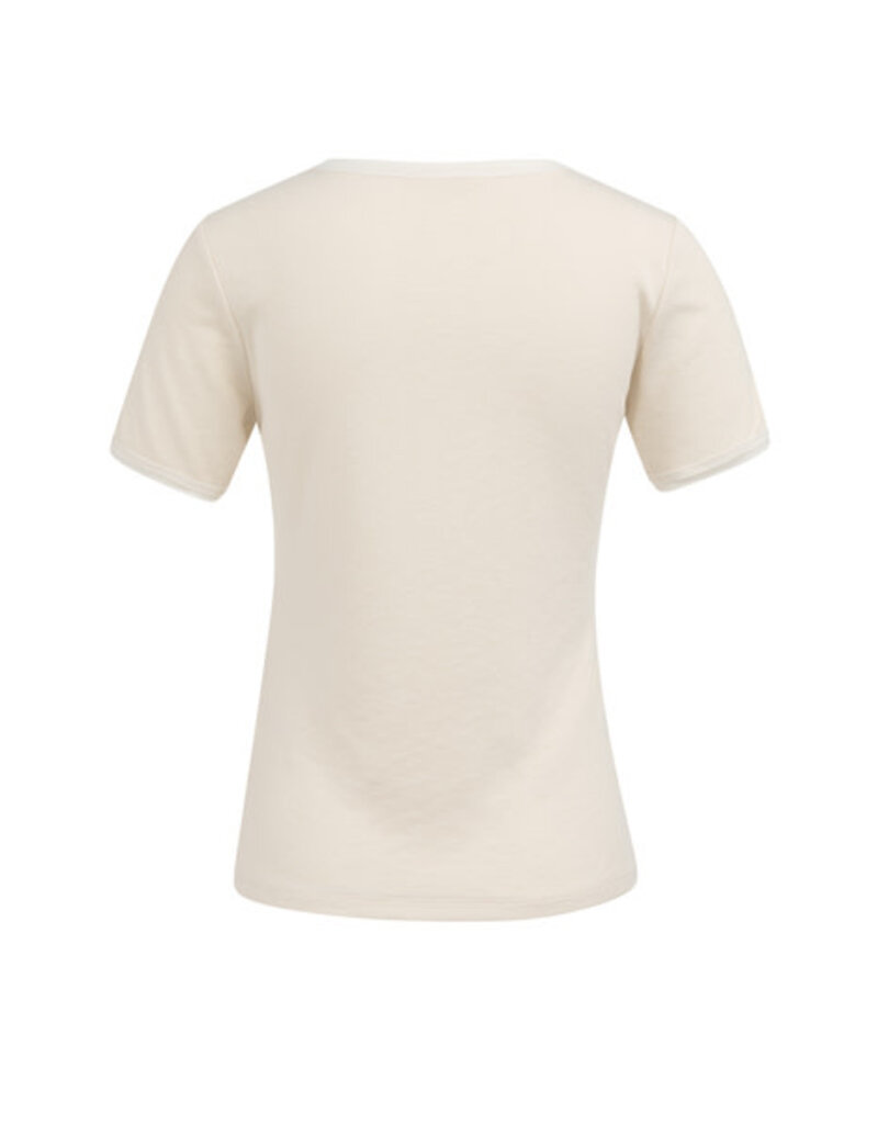 Yaya Yaya Mesh Tee Beige