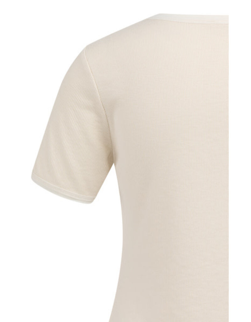 Yaya Yaya Mesh Tee Beige
