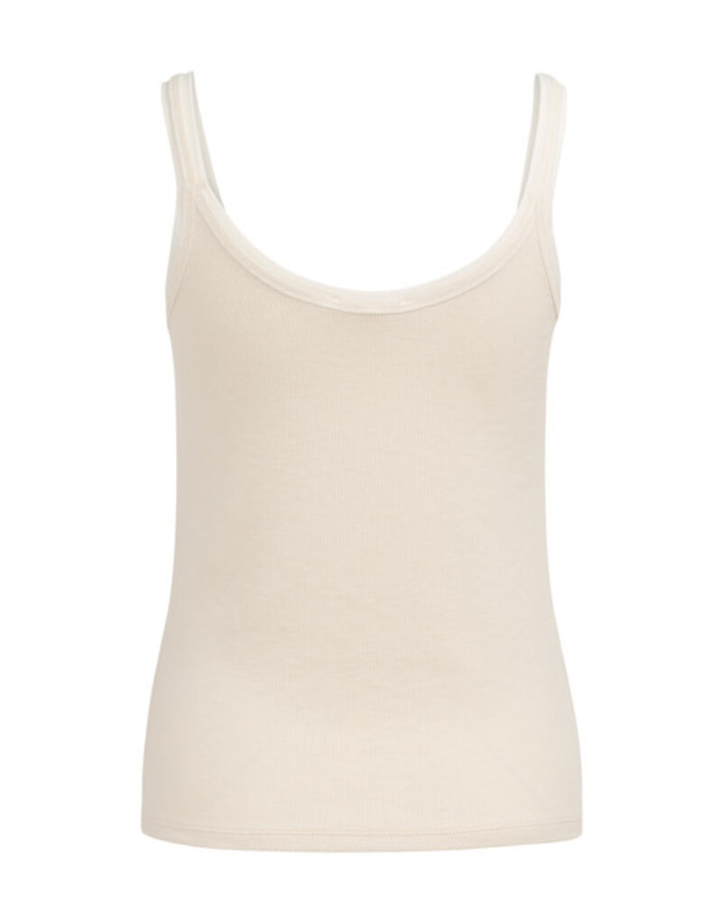 Yaya Yaya Mesh Top Beige