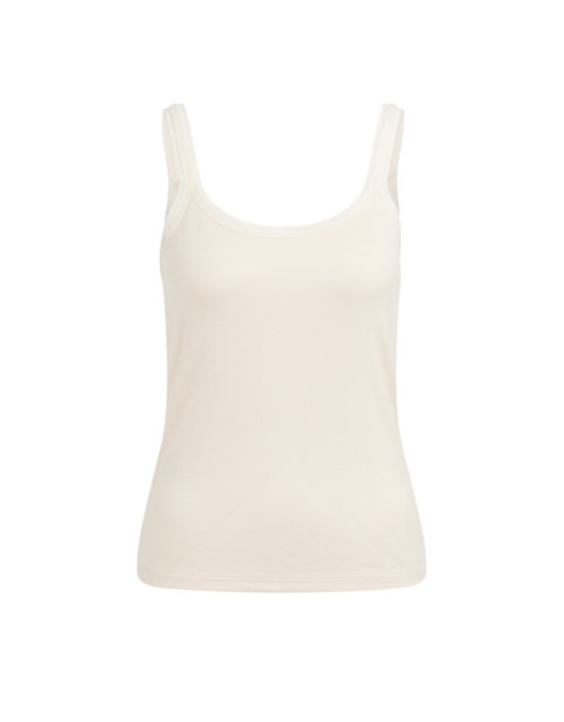 Yaya Yaya Mesh Top Beige