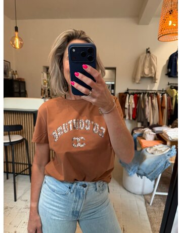 Co'Couture Logo Tee Chocolate