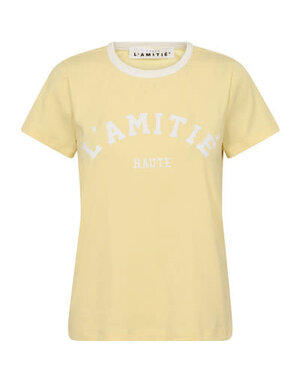 Haute L' Amitié HL Logo Tee Pale Yellow