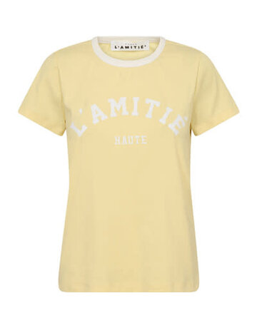 Haute L' Amitié HL Logo Tee Pale Yellow