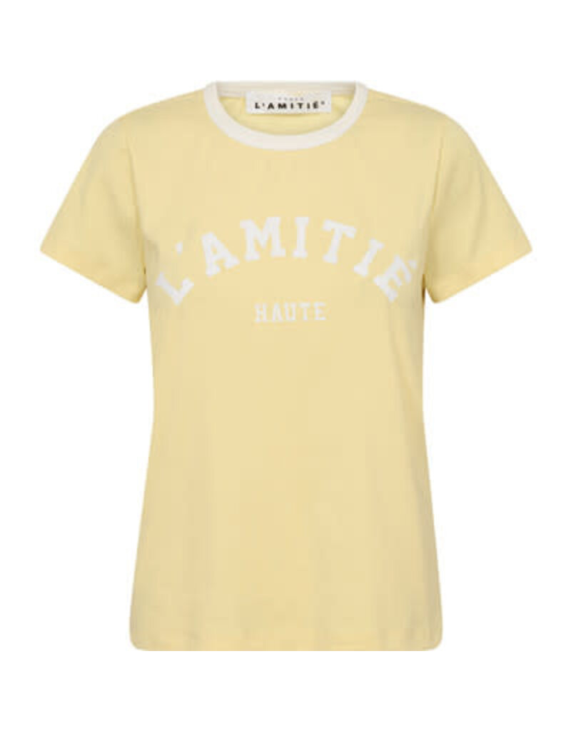 Haute L' Amitié HL Logo Tee Pale Yellow