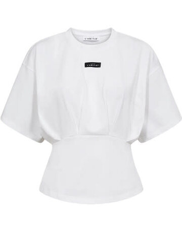 HL Romie Pleat Tee White