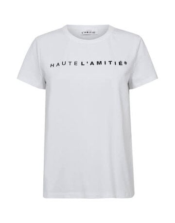 Haute L' Amitié HL Rub Logo Tee White
