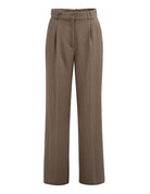 Yaya Yaya Woven WL Pants with pleaths W.Brown