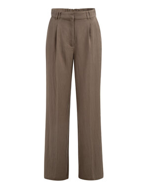 Yaya Yaya Woven WL Pants with pleaths W.Brown