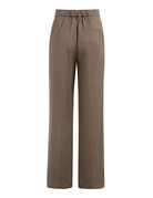 Yaya Yaya Woven WL Pants with pleaths W.Brown