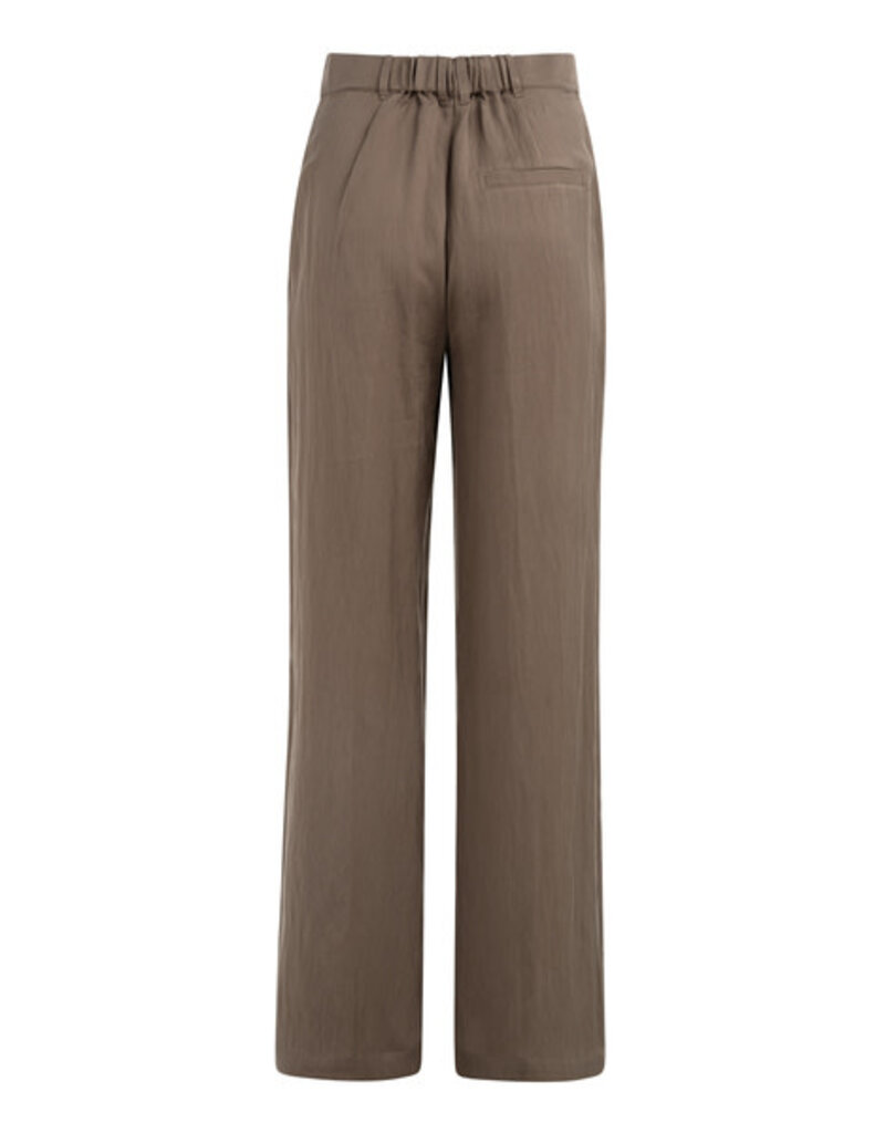 Yaya Yaya Woven WL Pants with pleaths W.Brown