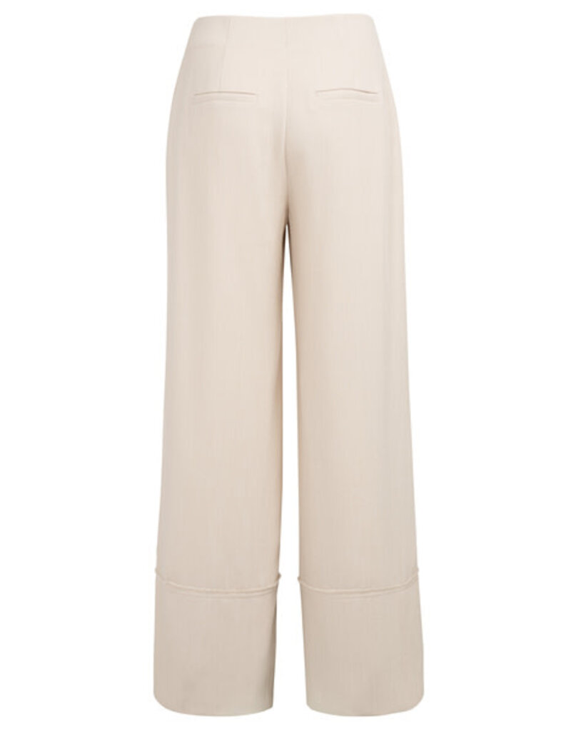 Yaya Yaya Woven W.L. Pant fringed details C.C. White