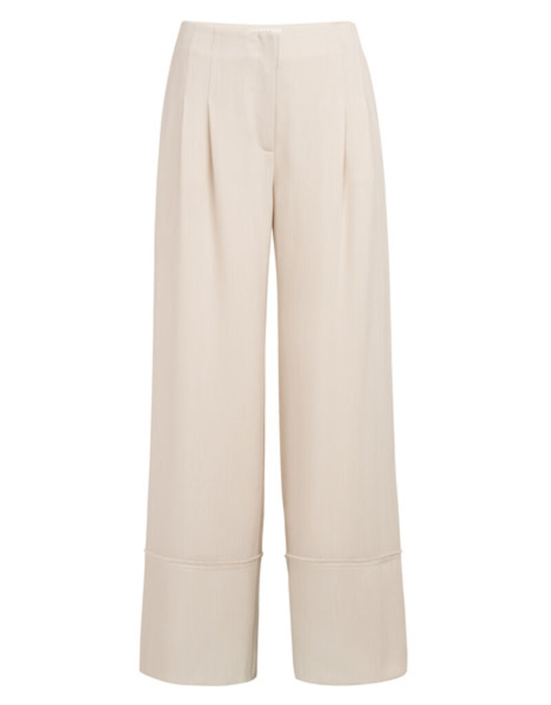 Yaya Yaya Woven W.L. Pant fringed details C.C. White