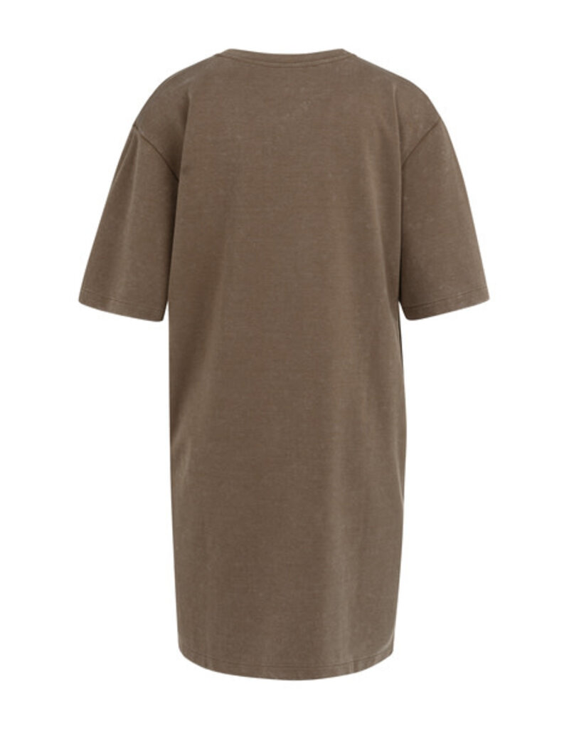 Yaya Yaya Jersey v-neck dress W.Brown