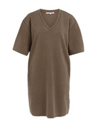 Yaya Yaya Jersey v-neck dress W.Brown