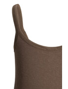 Yaya Yaya Singlet Mesh Edge W.Brown