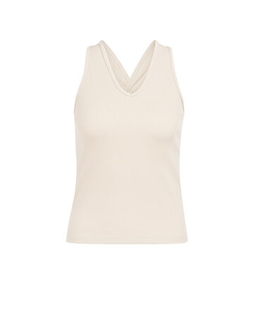 Yaya Yaya Singlet Racerback C.C White