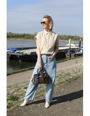 Lois Lois Bruna Bleach Frayed