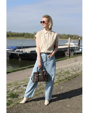Lois Lois Bruna Bleach Frayed