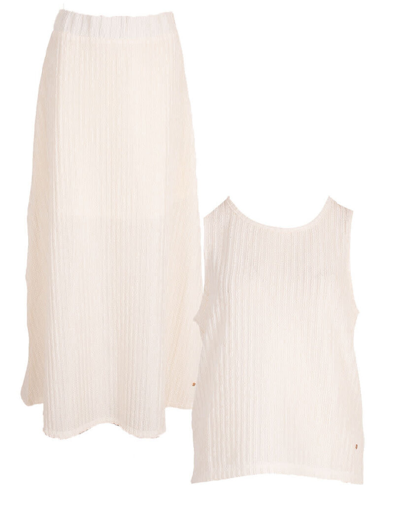 Feel Fashion Feel Top/Rok Set O.White