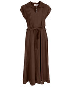 Feel Fashion Feel Dress D.Brown Mouwl.