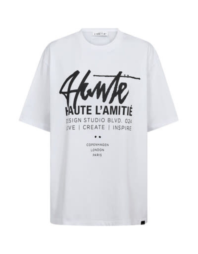 Haute L' Amitié HL Studio Loose Tag Tee White
