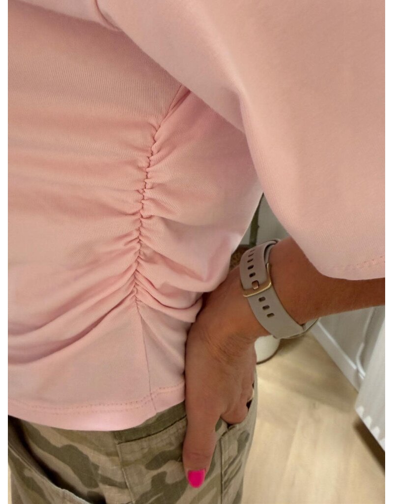 Feel Fashion Feel Tee Plooi Roze
