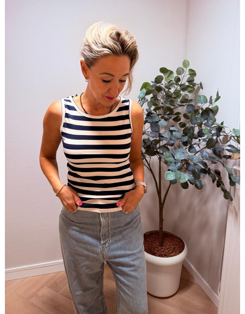 Feel Fashion Feel Top Streep ml Dbl/W