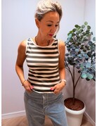 Feel Fashion Feel Top Streep ml Gr/W
