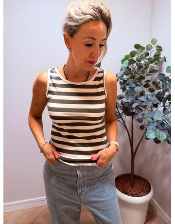 Feel Top Streep ml Gr/W