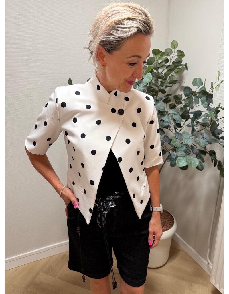 Feel Fashion Feel Blazer KM Stip Wit