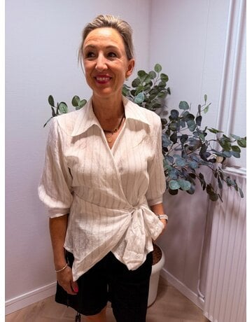 Feel Blouse LM Str. W/Zw